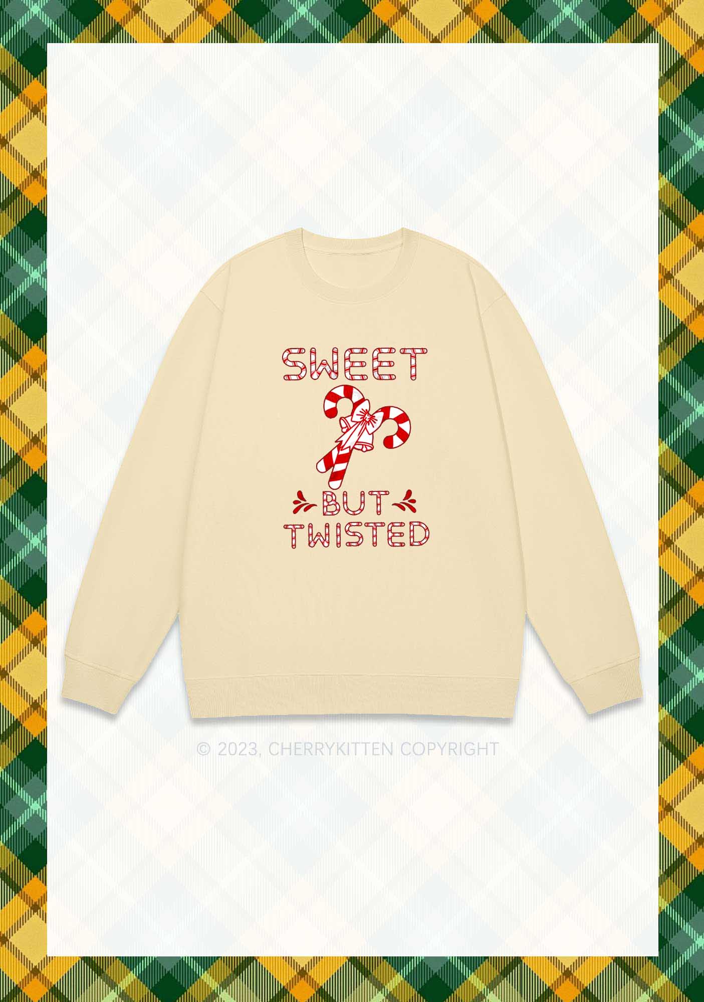 Sweet But Twisted Christmas Y2K Sweatshirt Cherrykitten