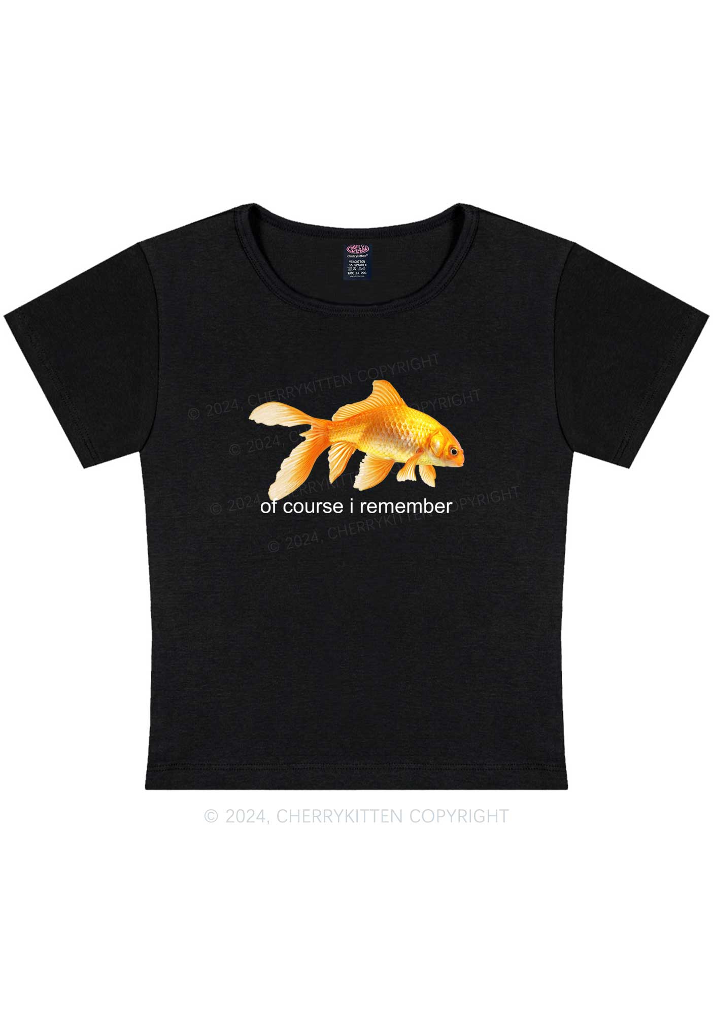 I Remember Goldfish Y2K Baby Tee Cherrykitten