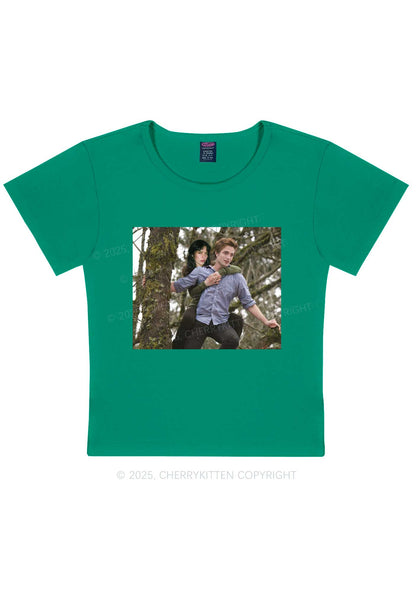 Custom Face Y2K Baby Tee Cherrykitten