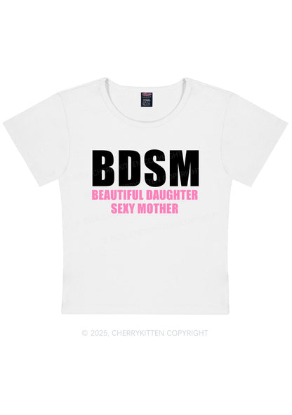 BDSM Daughter Mother Y2K Baby Tee Cherrykitten