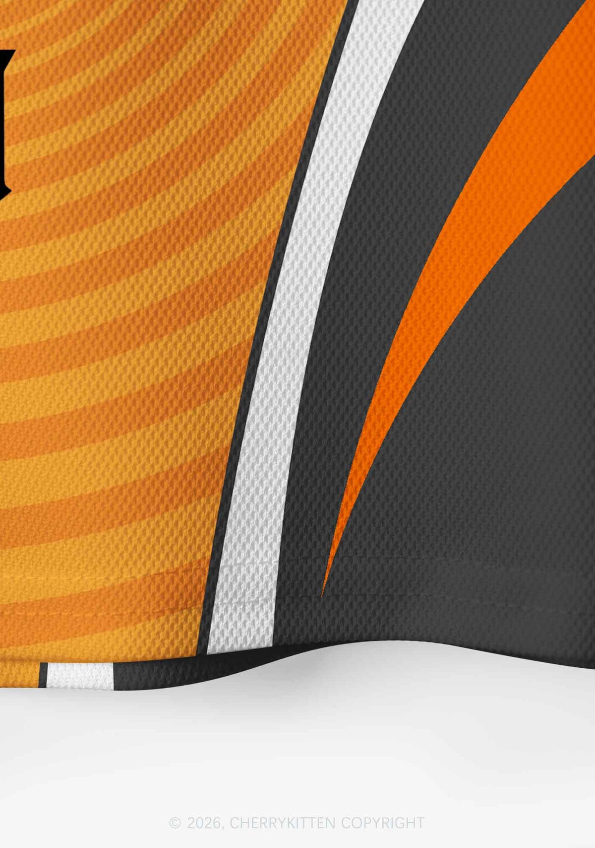 Orange Gingers Fxxk Better Y2K Crop Sport Jersey Shirts Cherrykitten