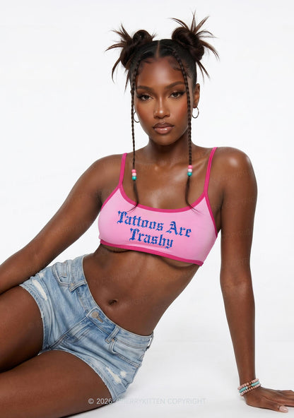 Glitter Tattoos Are Trashy Y2K Super Crop Cami Cherrykitten