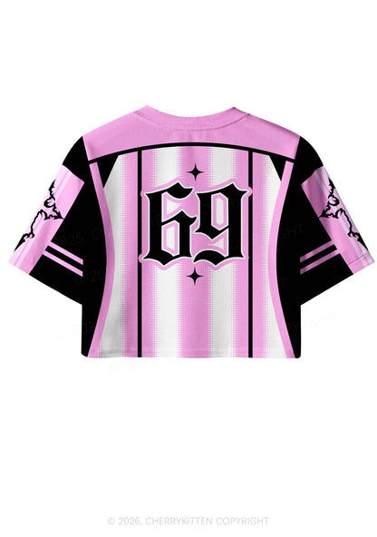 Gods Favorite Femme Pride Y2K Crop Sport Jersey Shirts Cherrykitten