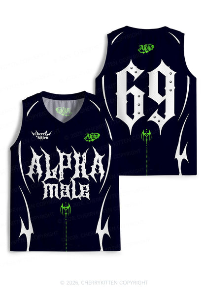 Punk Alpha Male Pride Y2K Sport Jersey Tank Cherrykitten