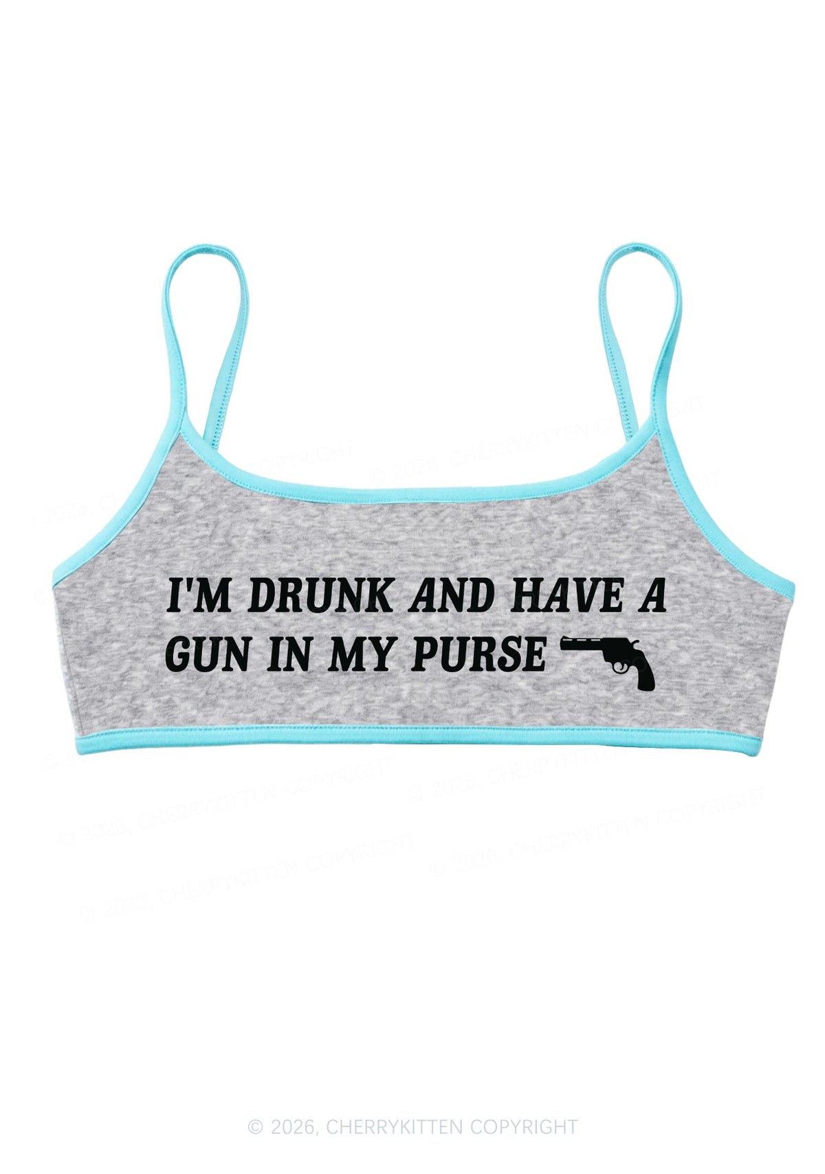 Im Drunk Y2K Super Crop Cami Cherrykitten