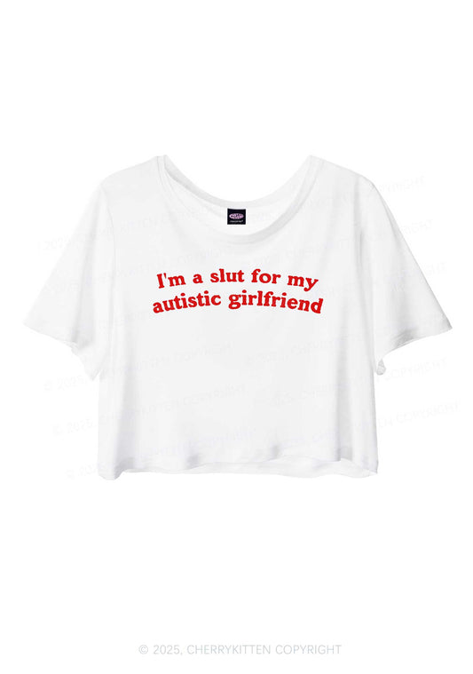 Slxt For My Autistic GF Y2K Sheer Crop Tee Cherrykitten
