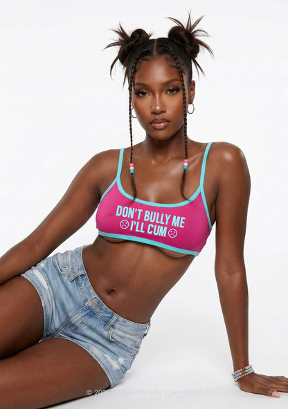 Dont Bully Me Y2K Super Crop Cami Cherrykitten