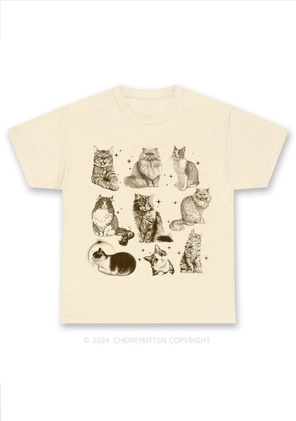 Retro Kitten Y2K Chunky Shirt Cherrykitten