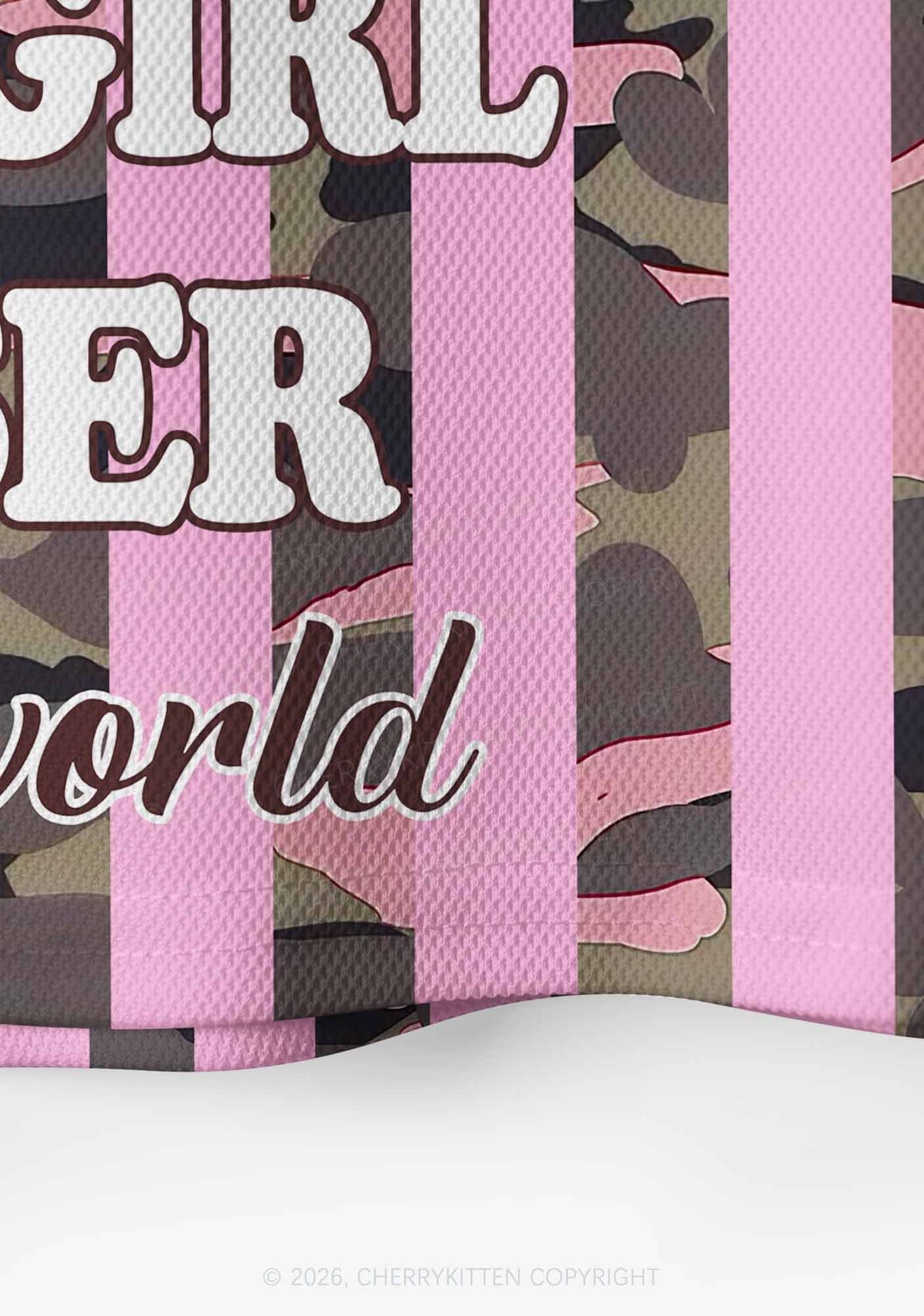 Best Girl Kisser Pink Camouflage Pride Y2K Crop Sport Jersey Shirts Cherrykitten