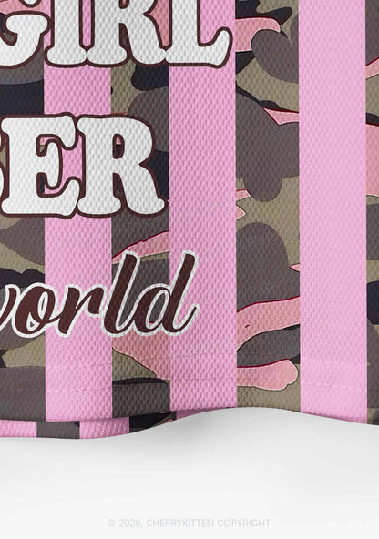 Best Girl Kisser Pink Camouflage Pride Y2K Crop Sport Jersey Shirts Cherrykitten