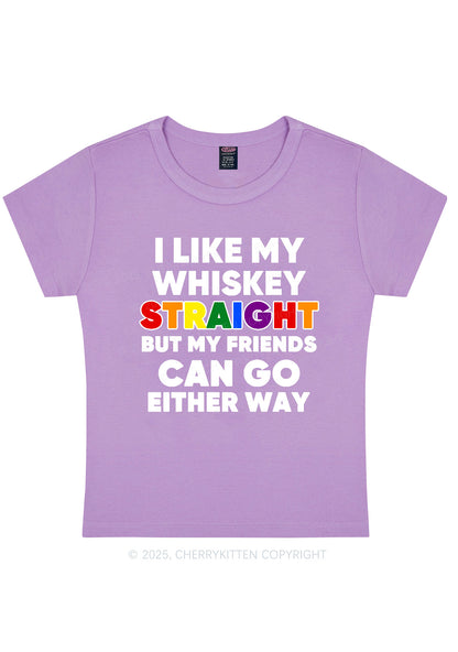I Like Straight Pride Y2K Baby Tee Cherrykitten