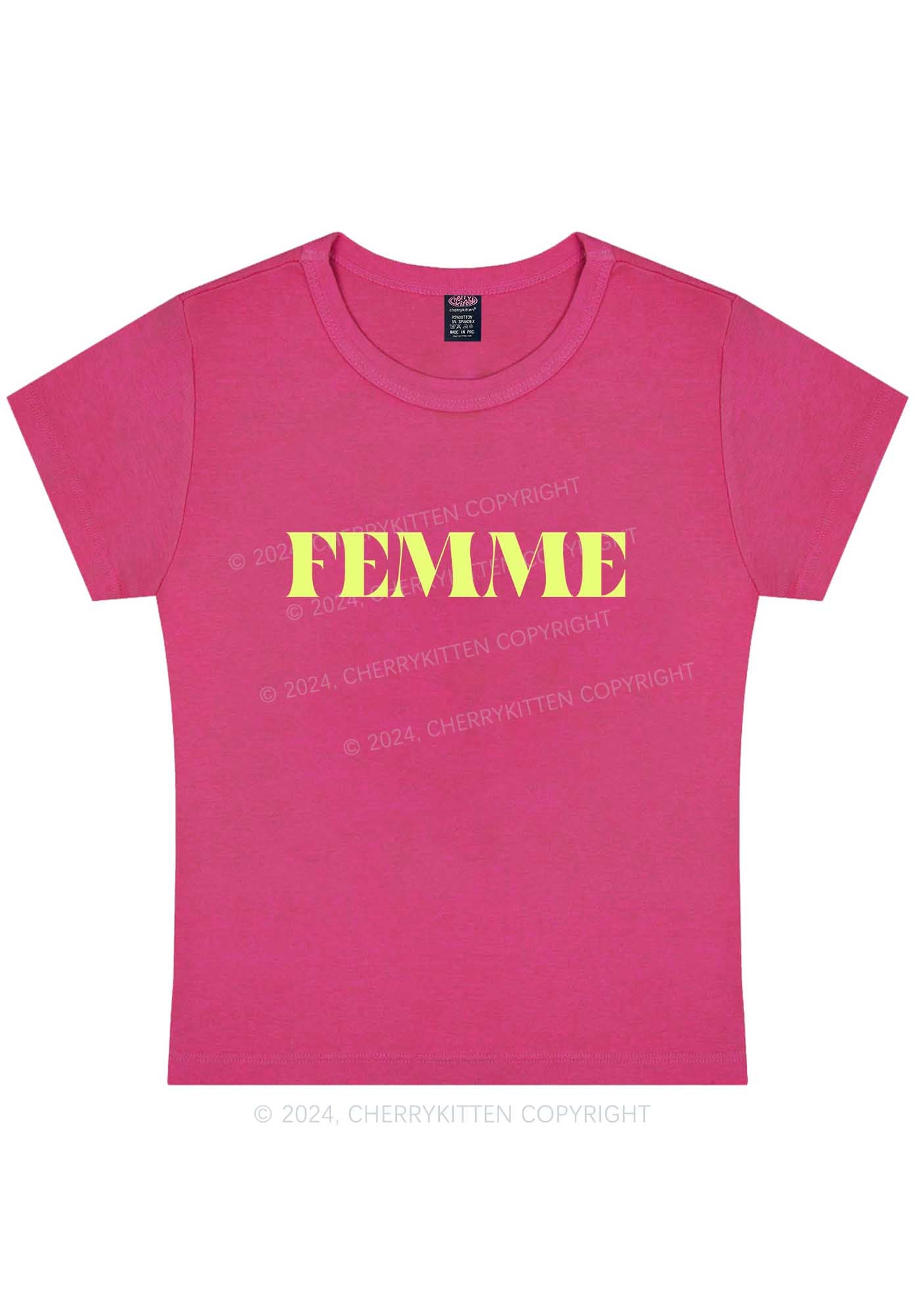 Curvy Femme Y2K Baby Tee Cherrykitten