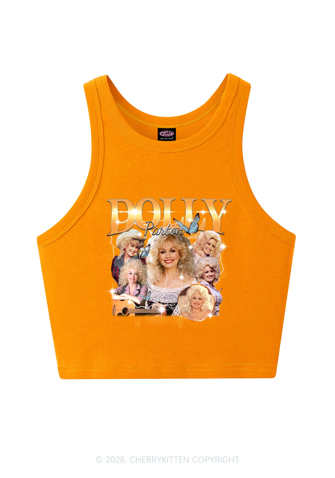 DP Vintage Portrait Y2K Crop Tank Top Cherrykitten