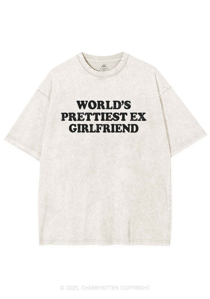 Worlds Prettiest Ex Girlfriend Y2K Shirts Washed Tee Cherrykitten