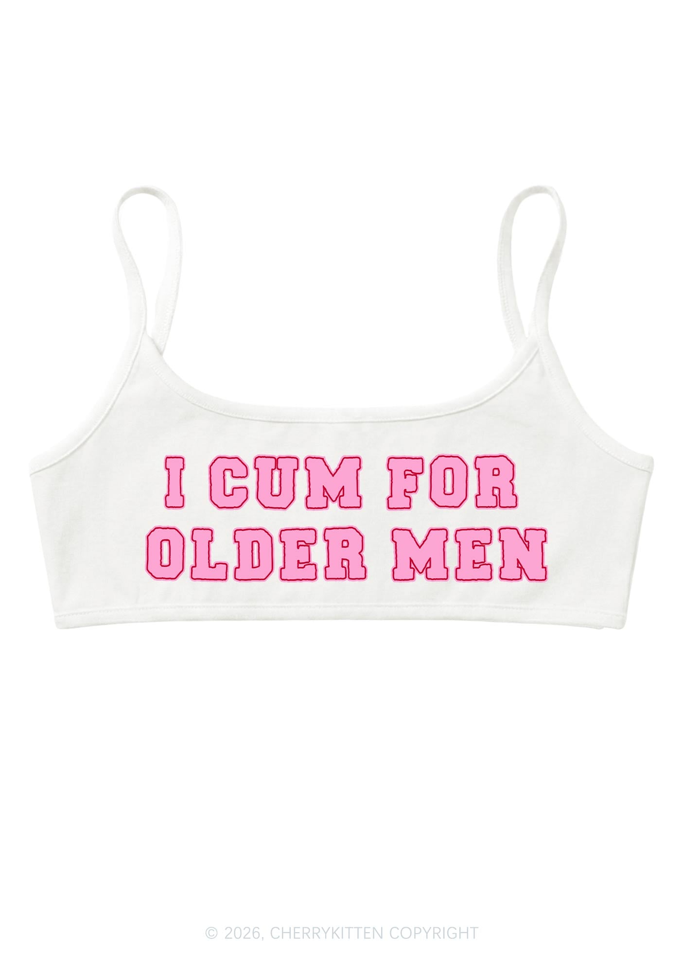 Cxm For Older Men Y2K Super Crop Cami Cherrykitten