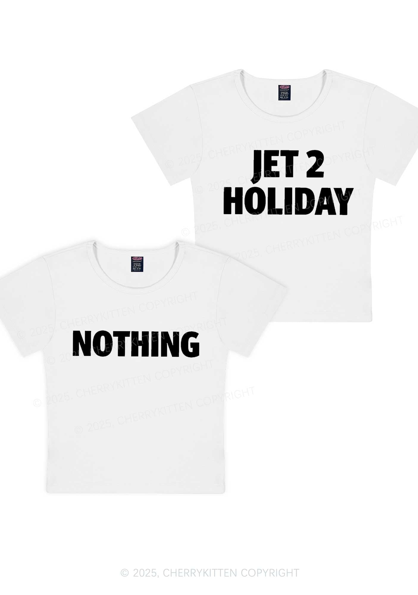 Jet Holiday Nothing Y2K Valentine's Day Baby Tee Cherrykitten