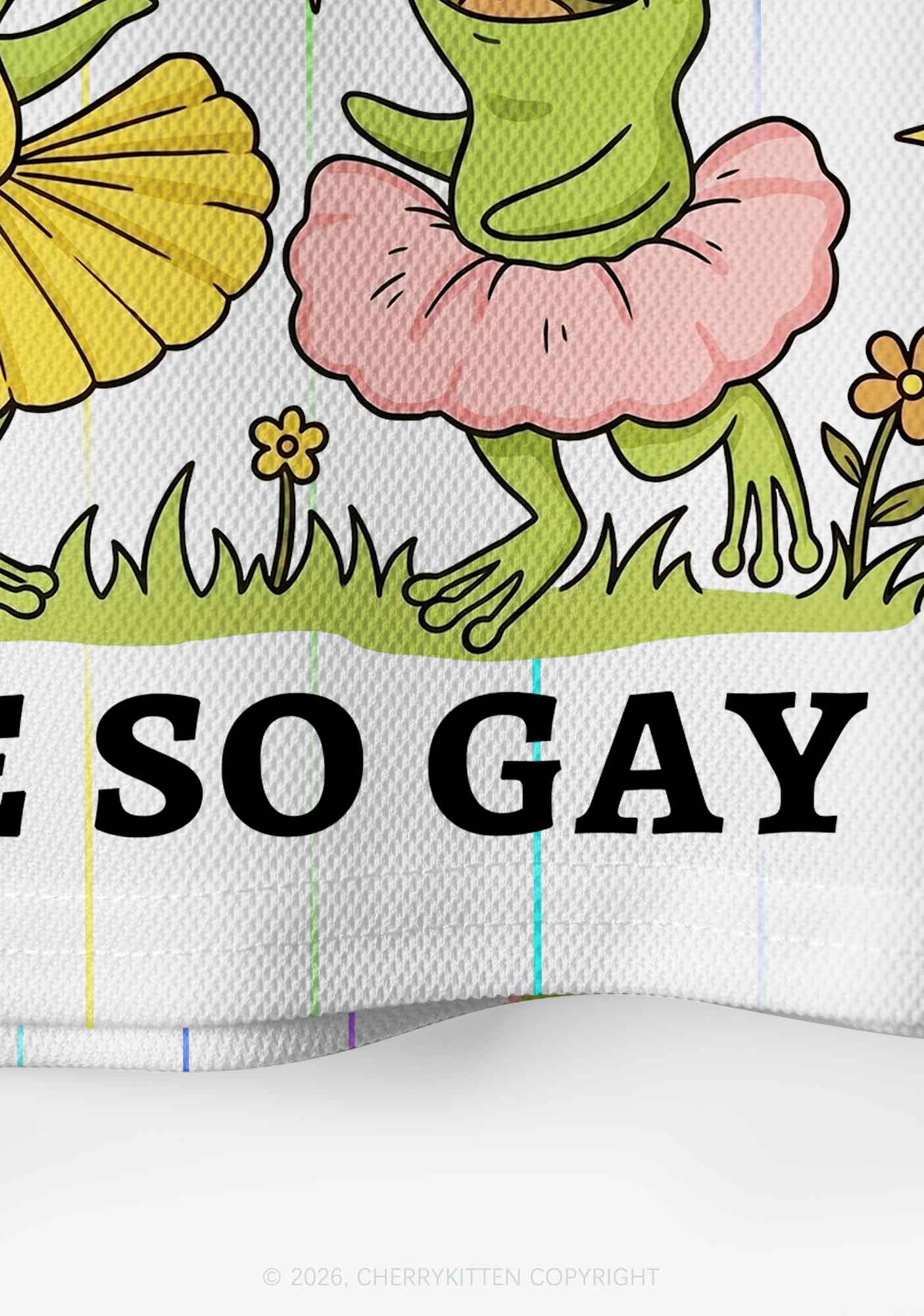 Homosexuals Are So Gay Pride Y2K Crop Sport Jersey Shirts Cherrykitten