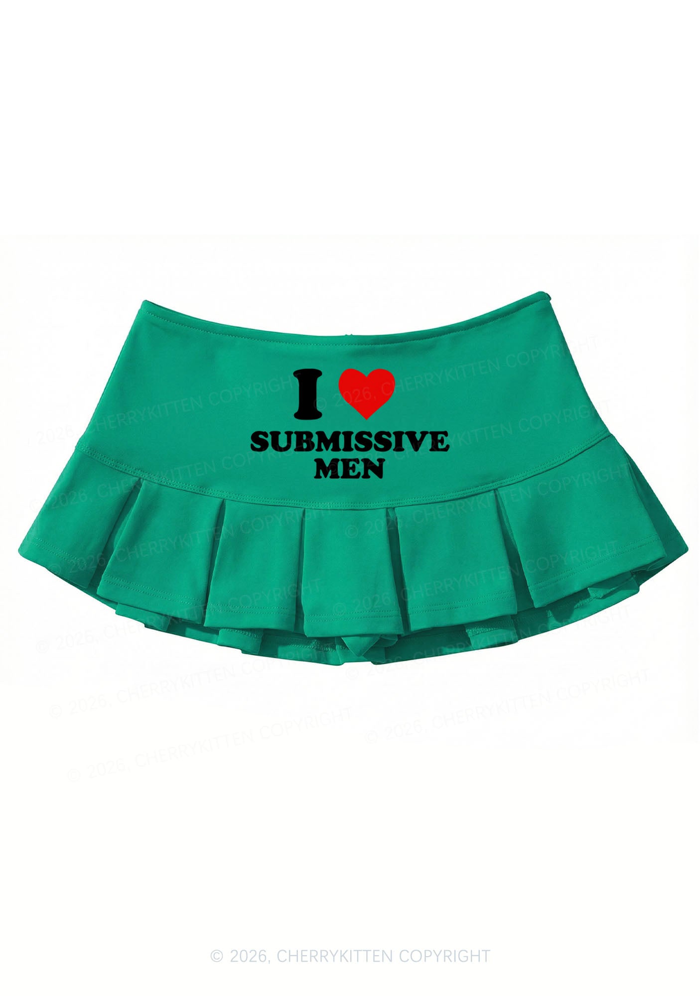 I Love S Men Y2K Mini Pleated Skirts Cherrykitten