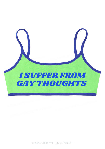 I Suffer From Gay Thoughts Pride Y2K Super Crop Cami Cherrykitten