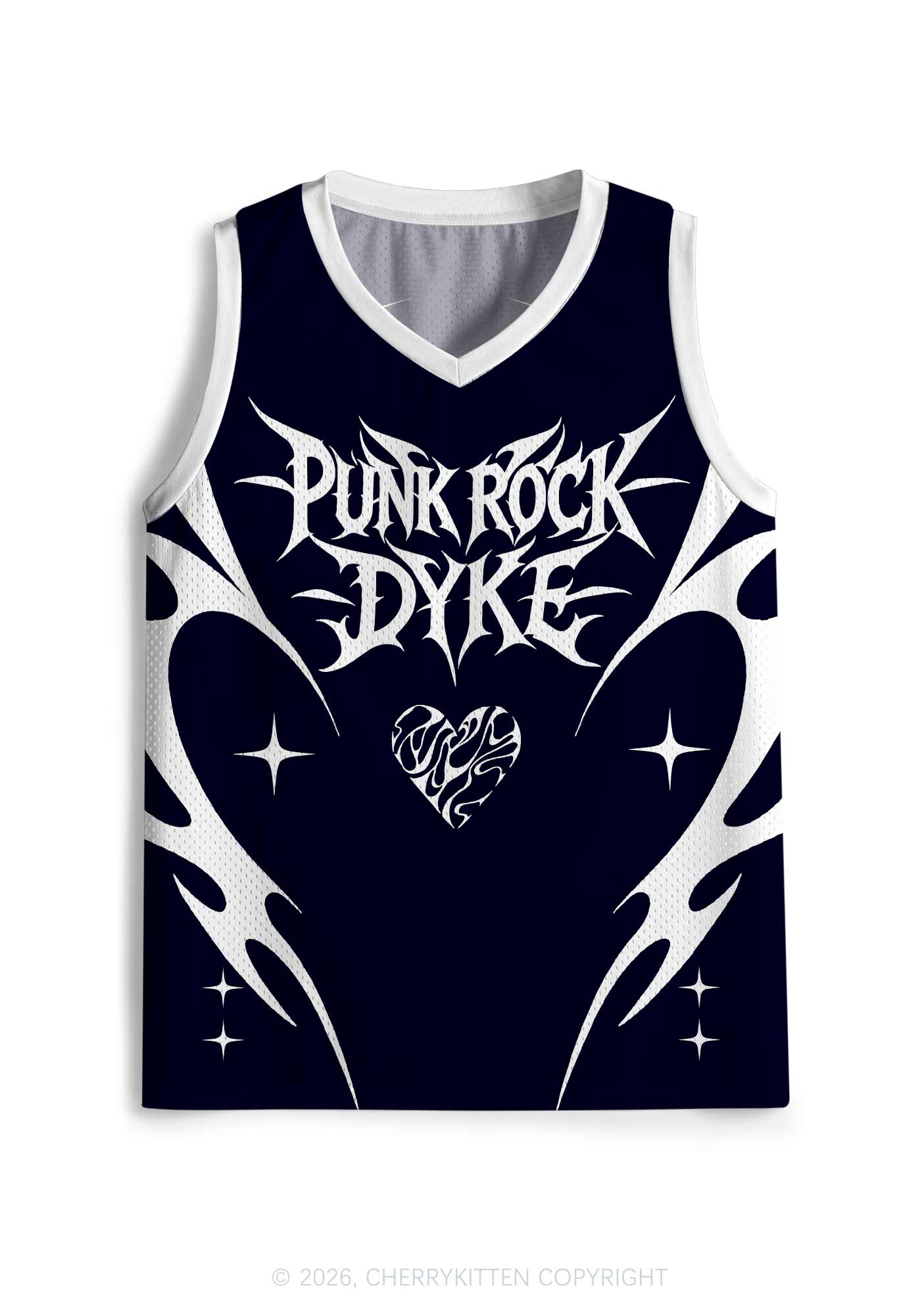 Punk Rock Dyke Pride Y2K Sport Jersey Tank Cherrykitten