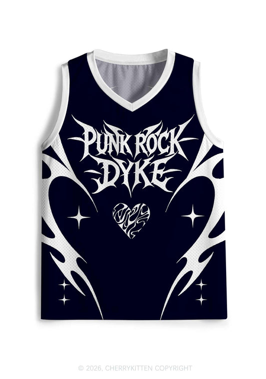 Punk Rock Dyke Pride Y2K Sport Jersey Tank Cherrykitten