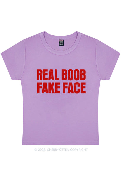 Fake Face Real Bxxb Y2K Baby Tee Cherrykitten