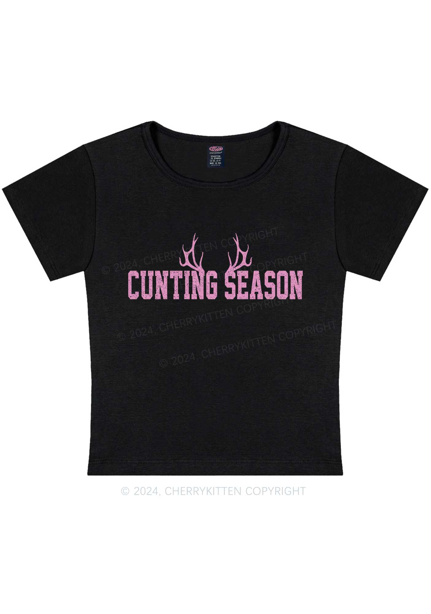 Curvy Cunting Season Baby Tee Cherrykitten