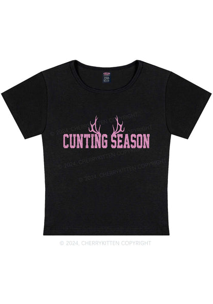 Curvy Cunting Season Baby Tee Cherrykitten