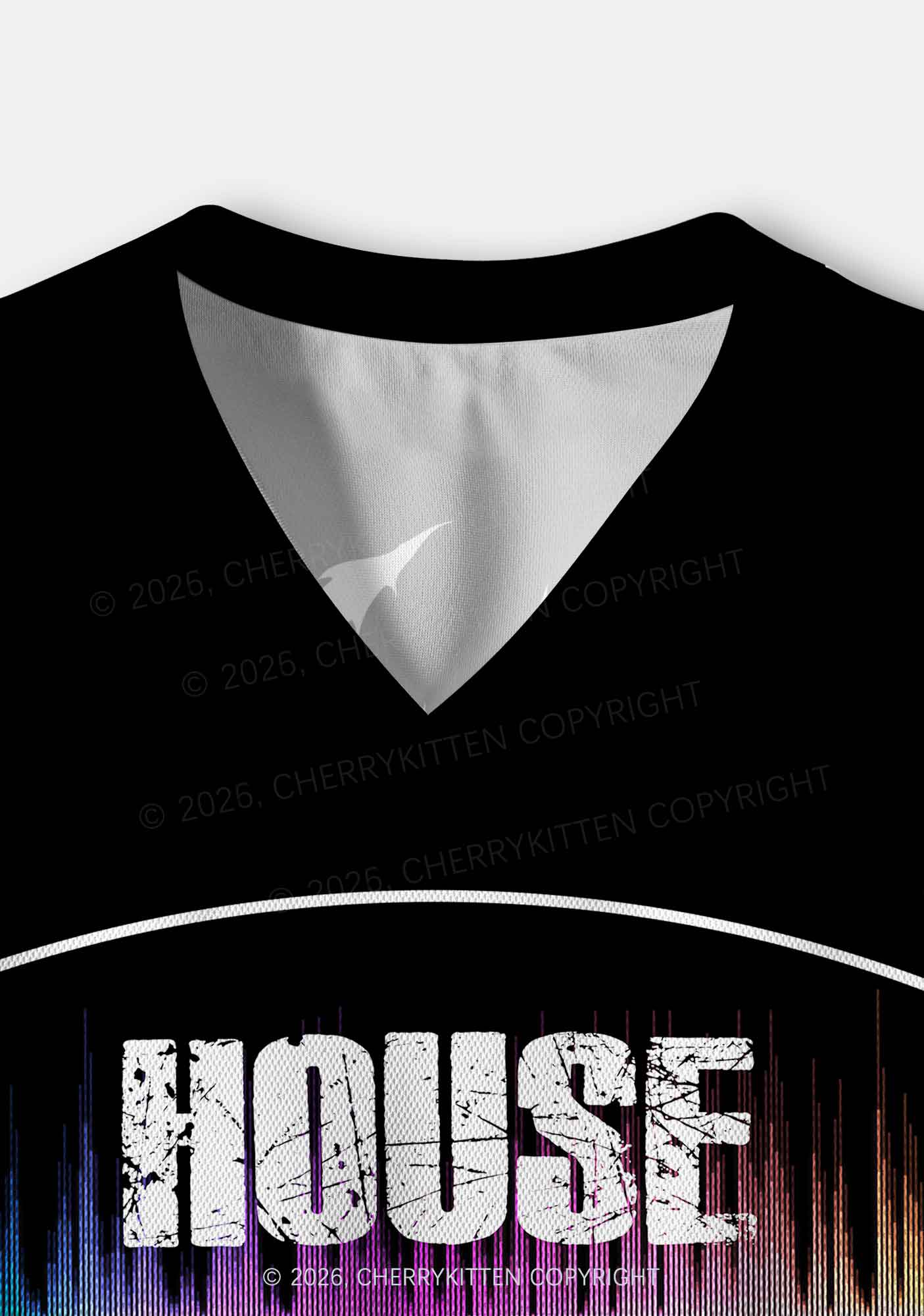 House Music Y2K Crop Sport Jersey Shirts Cherrykitten