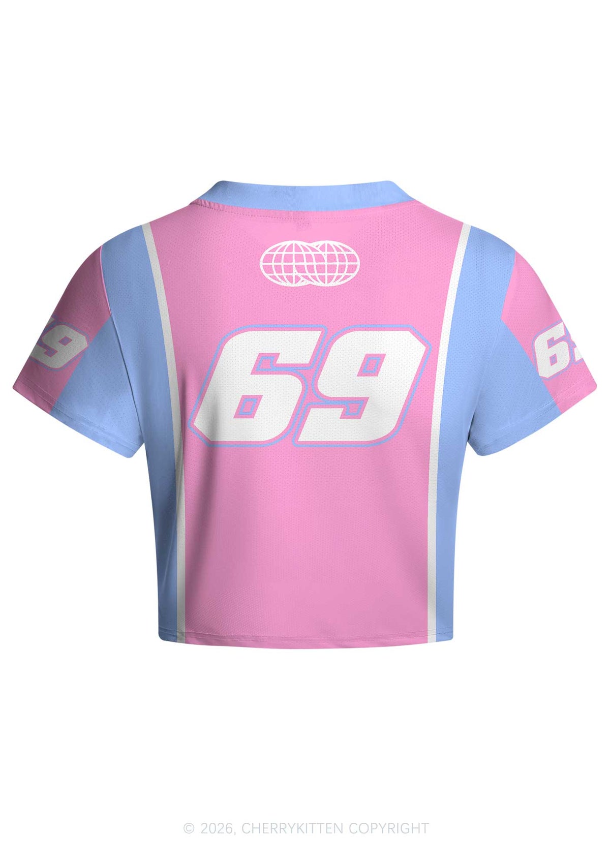 I Taste Good Y2K Crop Football Jersey Shirts Cherrykitten