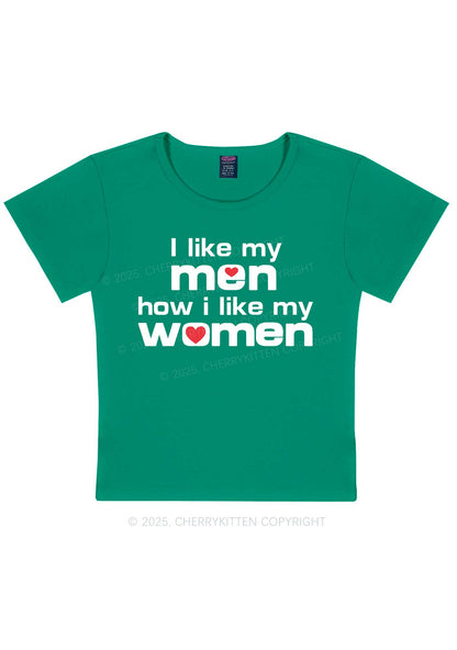 I Like My Men Pride Y2K Baby Tee Cherrykitten