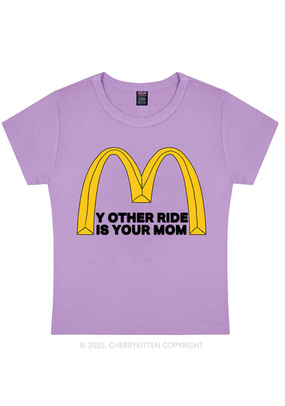 Ride Your Mom Y2K Baby Tee Cherrykitten