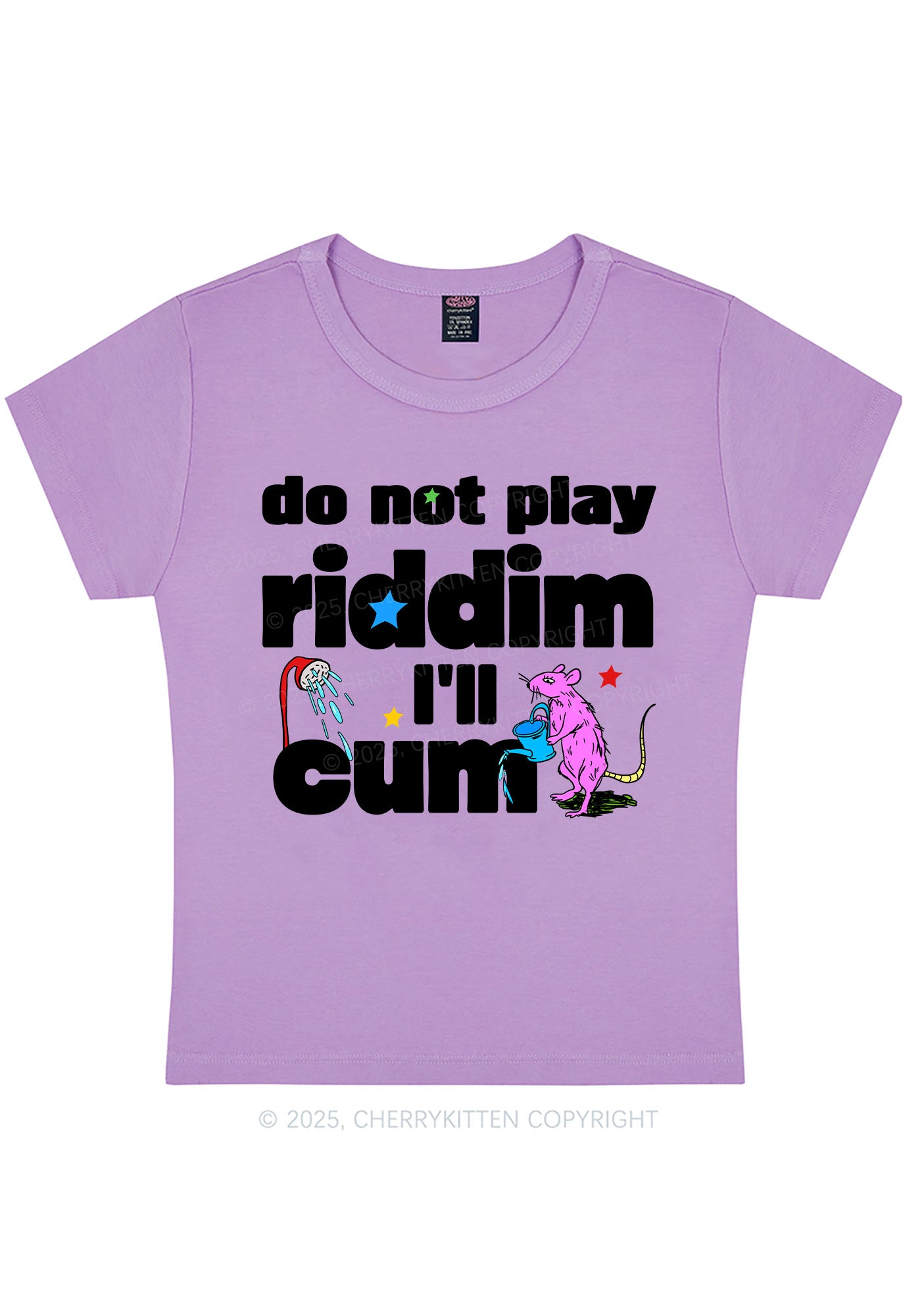 Do Not Play Riddim Y2K Baby Tee Cherrykitten