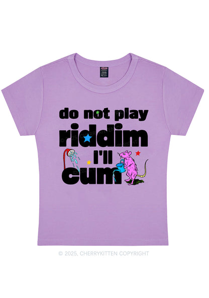 Do Not Play Riddim Y2K Baby Tee Cherrykitten