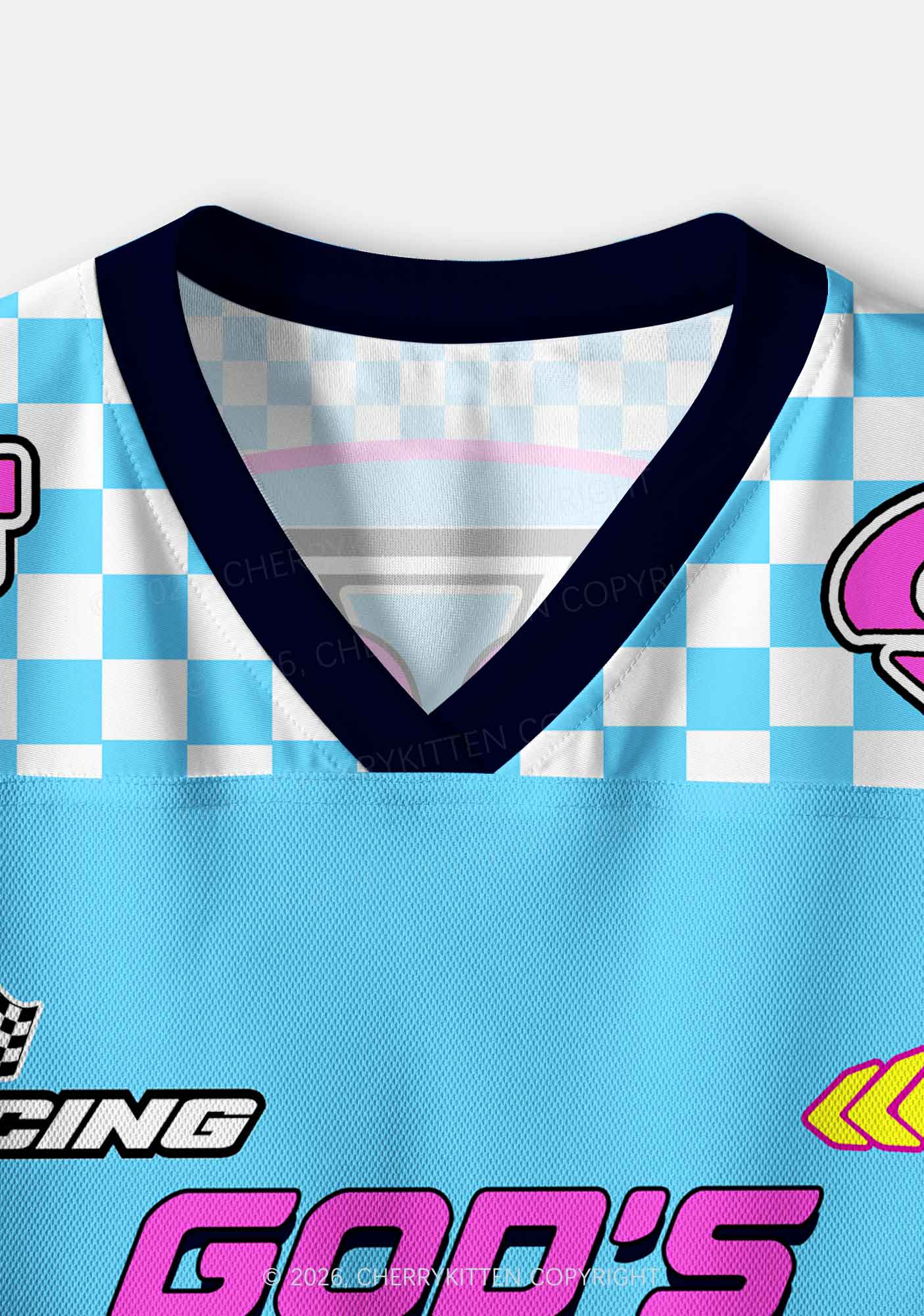 Gods Favorite Fag Pride Y2K Crop Sport Jersey Shirts Cherrykitten