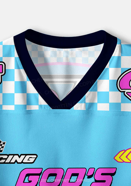 Gods Favorite Fag Pride Y2K Crop Sport Jersey Shirts Cherrykitten