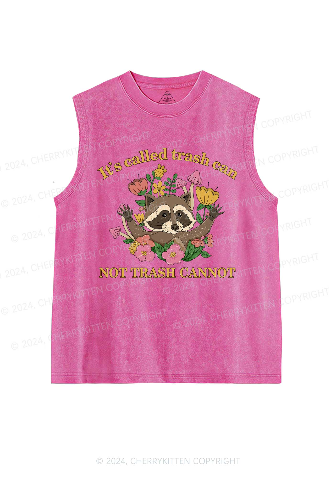 It's Called Trash Can Y2K Washed Tank Cherrykitten