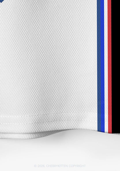 Team Bunny Y2K Crop Sport Jersey Shirts Cherrykitten