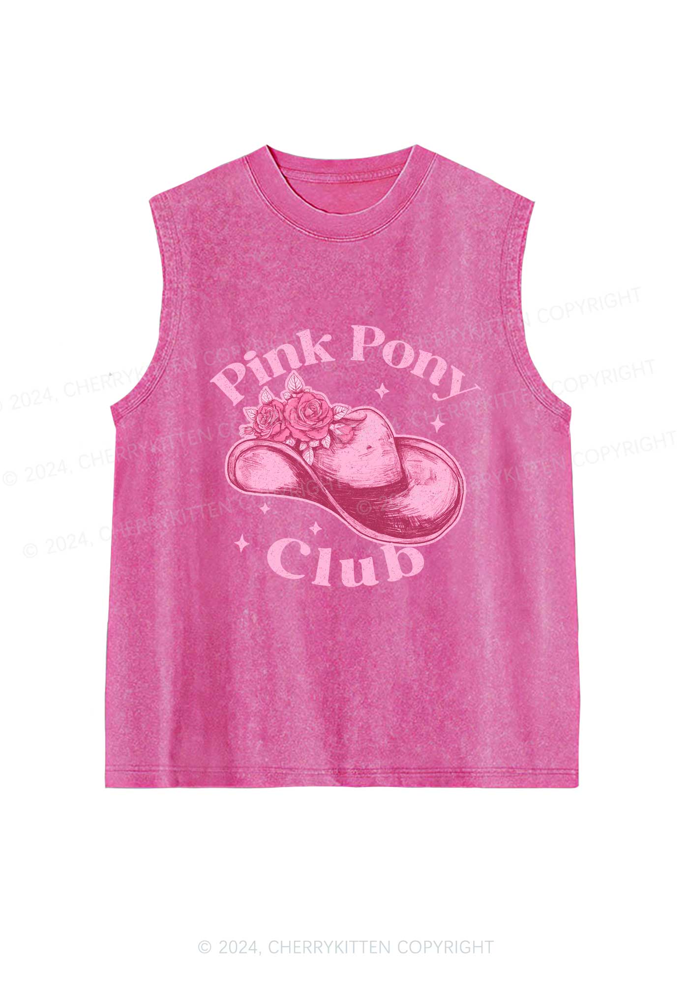 Pink Pony Club Y2K Washed Tank Cherrykitten