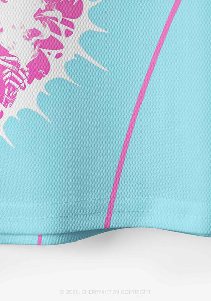 I Have Autism Skull Y2K Crop Sport Jersey Shirts Cherrykitten