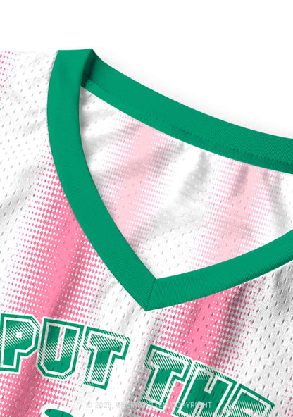 Put L In Lesbian Pride Y2K Sport Jersey Tank Cherrykitten