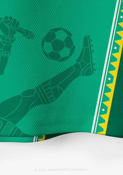 Custom Mexican Ancient Tribal Figure Y2K Crop Sport Jersey Shirts Cherrykitten