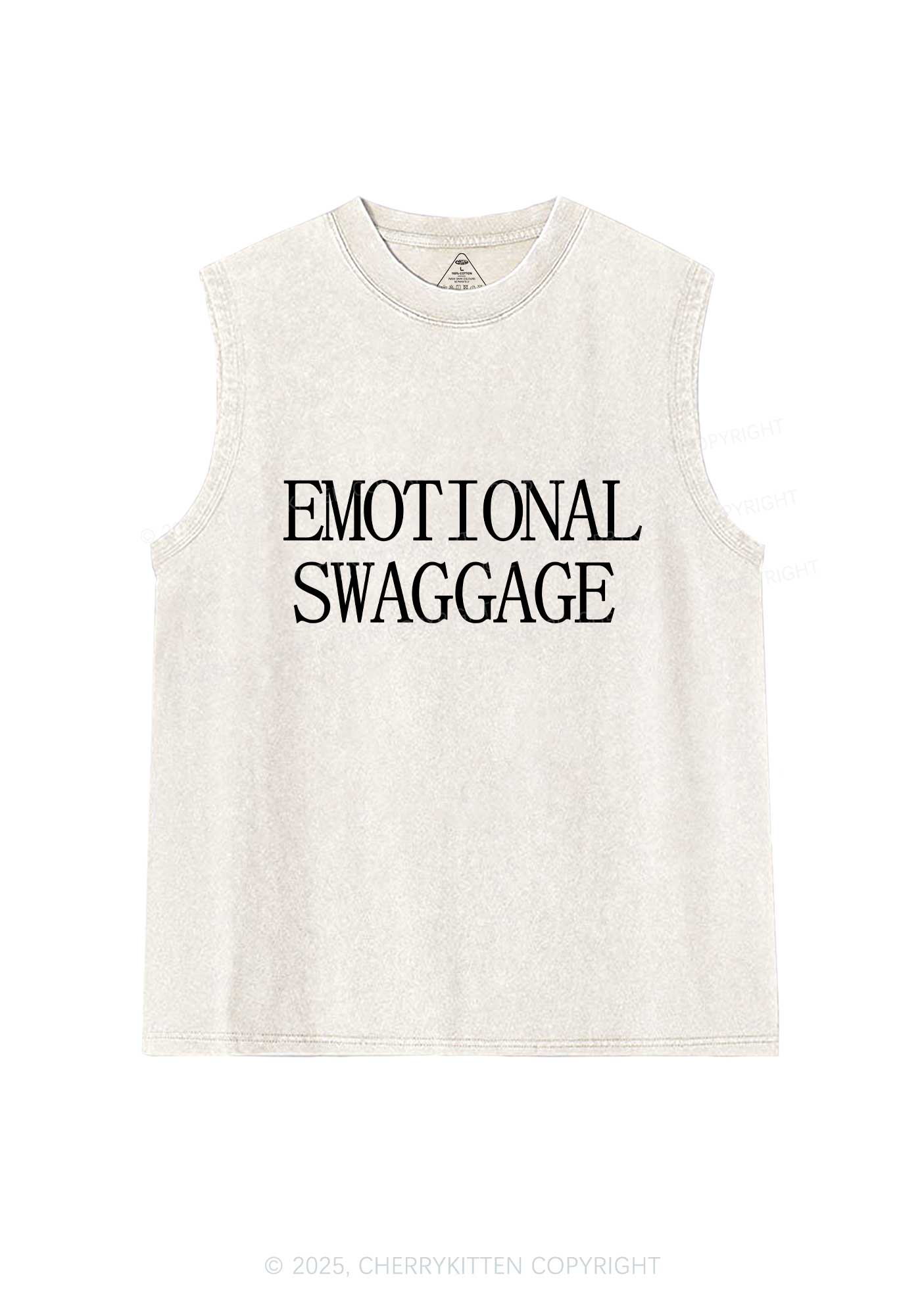 Emotional Swaggage Y2K Washed Muscle Tank Cherrykitten