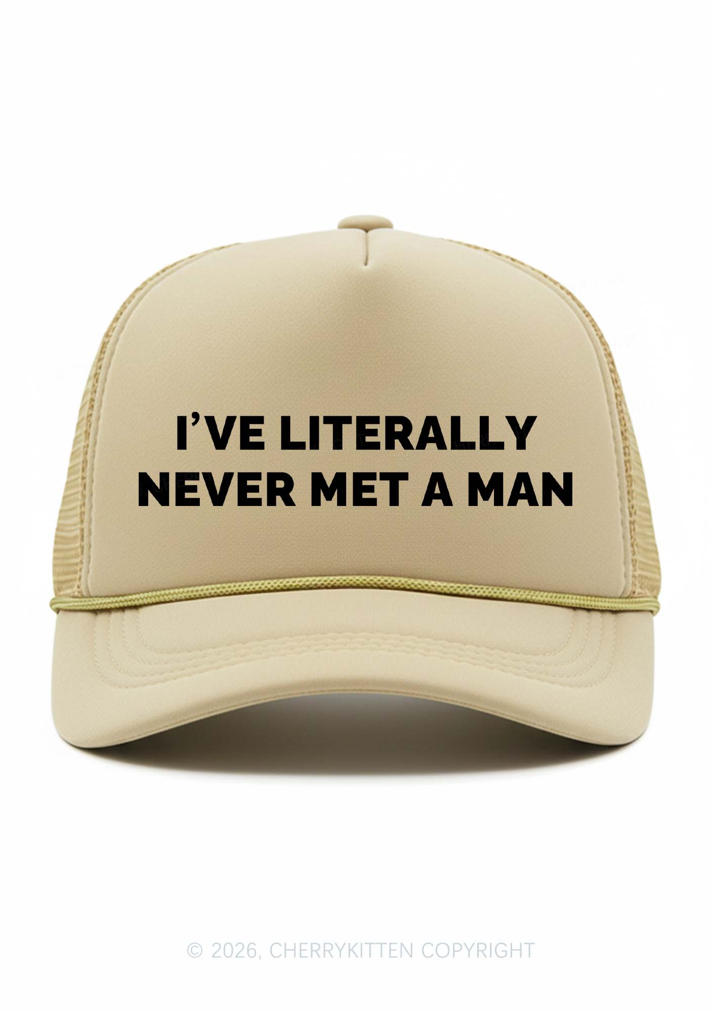 Never Met A Man Pride Y2K Trucker Hat Cherrykitten