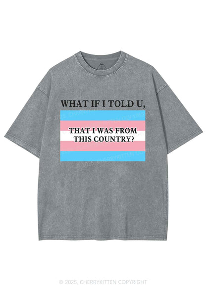 I Was From This Country Y2K Shirts Washed Tee Cherrykitten