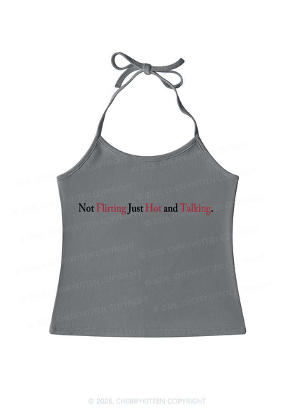 Just Hot And Talking Y2K Halter Neck Cami Cherrykitten