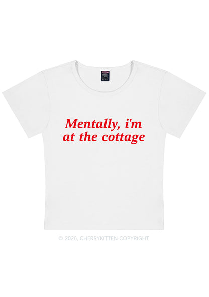 Mentally Im At The Cottage HR Y2K Baby Tee Cherrykitten