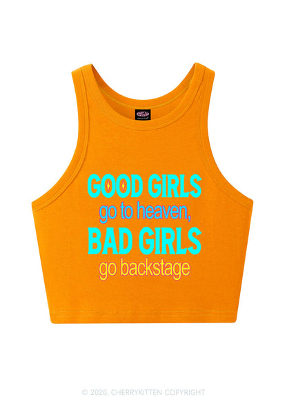 Bad Girls Go Backstage Y2K Crop Tank Top Cherrykitten