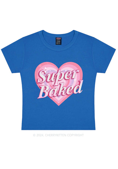 Super Baked Y2K Baby Tee Cherrykitten