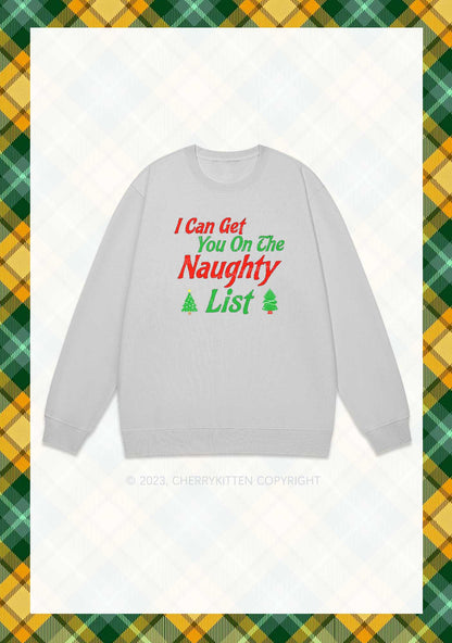 I Can Get You On The Naughty List Christmas Y2K Sweatshirt Cherrykitten